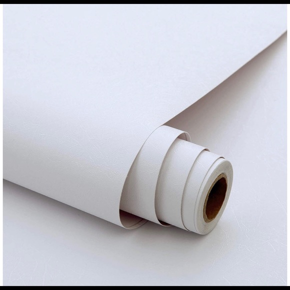 236"x17.7" White Silk Wallpaper - Picture 3 of 5